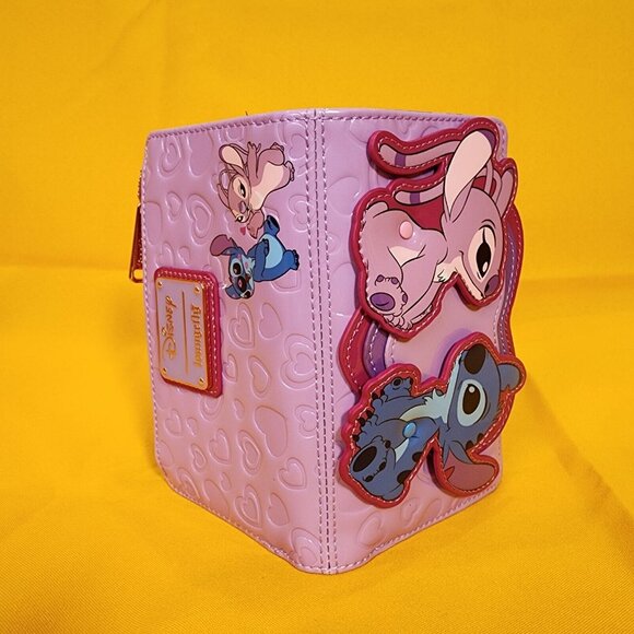 Loungefly Disney Angel and Stitch Heart Moving Valentine's Day Flap Wall… - Picture 13 of 13